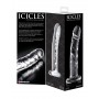 Fallo vaginale in vetro dildo realistico anale trasparente glass pene finto sexy