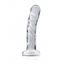 Fallo vaginale in vetro dildo realistico anale trasparente glass pene finto sexy