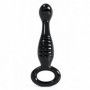 Fallo anale in vetro anal butt plug dildo dilatatore glass stimolatore sexy nero