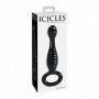 Fallo anale in vetro anal butt plug dildo dilatatore glass stimolatore sexy nero