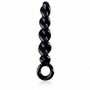 Fallo anale in vetro dildo glass vaginale stimolatore massaggiatore sextoys nero