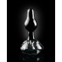 fallo anale in vetro nero dilatatore glass dildo black tappo anal Plug butt sext