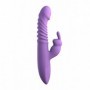 Vibratore rabbit fallo stimolatore vaginale e clitoride in silicone riscaldante