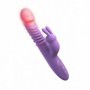 Vibratore rabbit fallo stimolatore vaginale e clitoride in silicone riscaldante