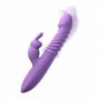 Vibratore rabbit fallo stimolatore vaginale e clitoride in silicone riscaldante