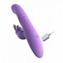 Vibratore rabbit fallo stimolatore vaginale e clitoride in silicone riscaldante