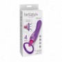 Vibratore vaginale doppio in silicone per punto G succhia clitoride ricaricabile