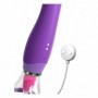 Vibratore vaginale doppio in silicone per punto G succhia clitoride ricaricabile