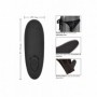 Slip con stimolatore vaginale vibrante in silicone nero vibratore ricaricabile