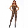 Bodystocking tutina sexy lingerie nero trasparente donna catsuit intimo aperto