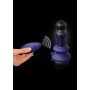 Fallo anale plug vibrante vetro con ventosa dildo in silicone ricaricabile sextoy