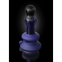 Fallo anale plug vibrante vetro con ventosa dildo in silicone ricaricabile sextoy