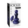 Fallo anale plug vibrante vetro con ventosa dildo in silicone ricaricabile sextoy