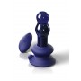 Fallo anale plug vibrante vetro con ventosa dildo in silicone ricaricabile sextoy