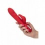 Vibratore vaginale doppio in silicone rabbit ricaricabile stimolatore clitoride