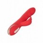 Vibratore vaginale doppio in silicone rabbit ricaricabile stimolatore clitoride