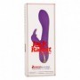 Vibratore vaginale rabbit doppio realistico con stimolatore clitoride e punto g