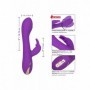 Vibratore vaginale rabbit doppio realistico con stimolatore clitoride e punto g