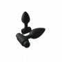 fallo anale plug dildo in silicone fallo vibratore nero realistico anal butt