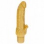Vibratore realistico in silicone fallo vibrante dildo oro vaginale anale morbido