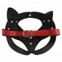 Maschera donna sexy sadomaso catwoman mascherina rossa bondage gatta fetish red