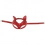 Maschera donna sexy sadomaso catwoman mascherina rossa bondage gatta fetish red