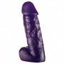 Fallo realistico con ventosa e testicoli pene finto vaginale dildo anale grosso