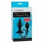 Plug gonfiabile anale in silicone dilatatore fallo nero butt con ventosa stimola