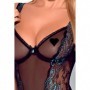 Body elegante microrete trasparente pizzo bodysuit sexy lingerie intimo aperto