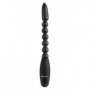 Fallo anale a sfere dildo stimolatore dilatatore anal plug nero sex toys morbido