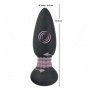 Vibratore anale in silicone plug dilatatore anal butt ricaricabile nero sex toys