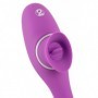 Vibratore vaginale doppio in silicone fallo stimolatore clitoride ricaricabile