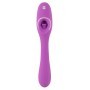 Vibratore vaginale doppio in silicone fallo stimolatore clitoride ricaricabile