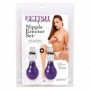 Stimolatore seno fetish pompa succhia capezzoli bondage kit 2 pz sex toys donna