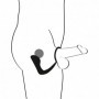 Plug anale in silicone fallo anal butt stimolatore prostata con anello fallico