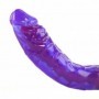 Vibratore realistico doppio stimolatore fallo vaginale anale dildo pene morbido