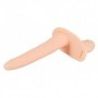 Vibratore doppio indossabile in silicone ricaricabile fallo anale vaginale strap