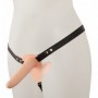 Vibratore doppio indossabile in silicone ricaricabile fallo anale vaginale strap