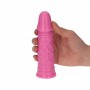 dildo realistico rosa con ventosa per giochi erotici sessuali anale vaginale