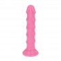 dildo vaginale anale realistico rosa con ventosa impermeabile per uomo e donna