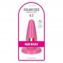 plug rosa grande con ventosa morbido dildo anale a piramide impermeabile pink