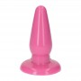 plug rosa grande con ventosa morbido dildo anale a piramide impermeabile pink