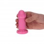 piccolo fallo rosa con ventosa dildo mini vaginale anale per uomo e donna pink