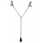 pinze strizza capezzoli stimolatore per seno in metallo nero regolabile donna