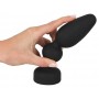 big plug in silicone morbido nero anale per uomo e donna sexy toys anal black