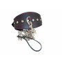 collare fetish per guinzaglio bondage costrittivo in vera pelle made in italy