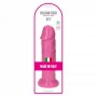 dildo maxi realistico con ventosa impermeabile fallo grande vaginale anale pink