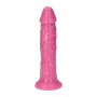 Fallo realistico con ventosa dildo vaginale anale rosa made in italy cock 8 maxi