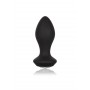 dildo plug anale vibrante nero in silicone con gioiello sexy toys black anal