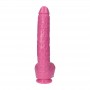 Fallo enorme vaginale anale con ventosa dildo realistico maxi big cock rosa 15,5"